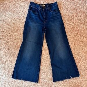 Madewell High-Rise Wide Leg Indigo Jeans